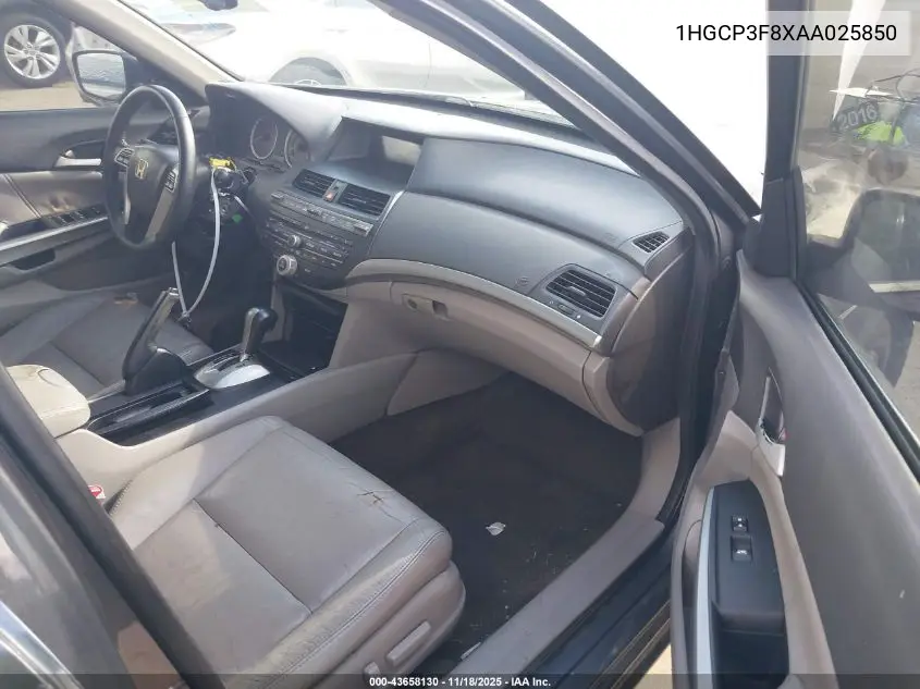 1HGCP3F8XAA025850 2010 Honda Accord 3.5 Ex-L