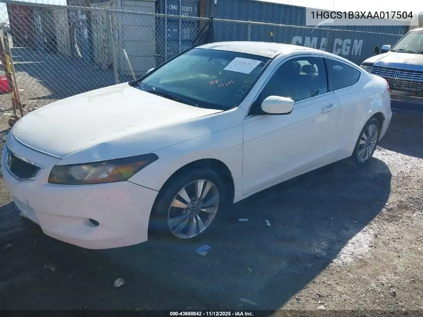 1HGCS1B3XAA017504 2010 Honda Accord 2.4 Lx-S