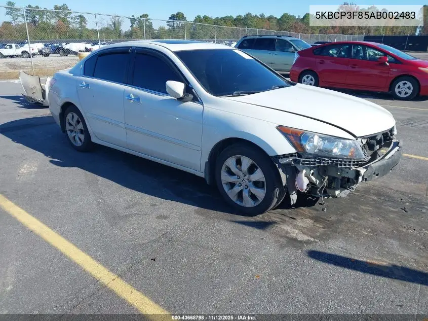 5KBCP3F85AB002483 2010 Honda Accord 3.5 Ex-L
