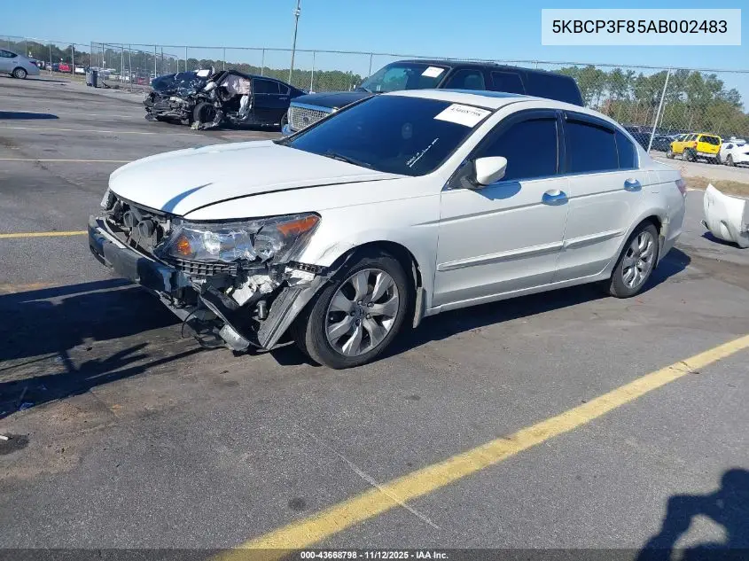 5KBCP3F85AB002483 2010 Honda Accord 3.5 Ex-L