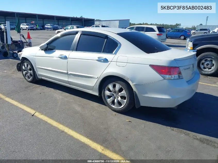 5KBCP3F85AB002483 2010 Honda Accord 3.5 Ex-L