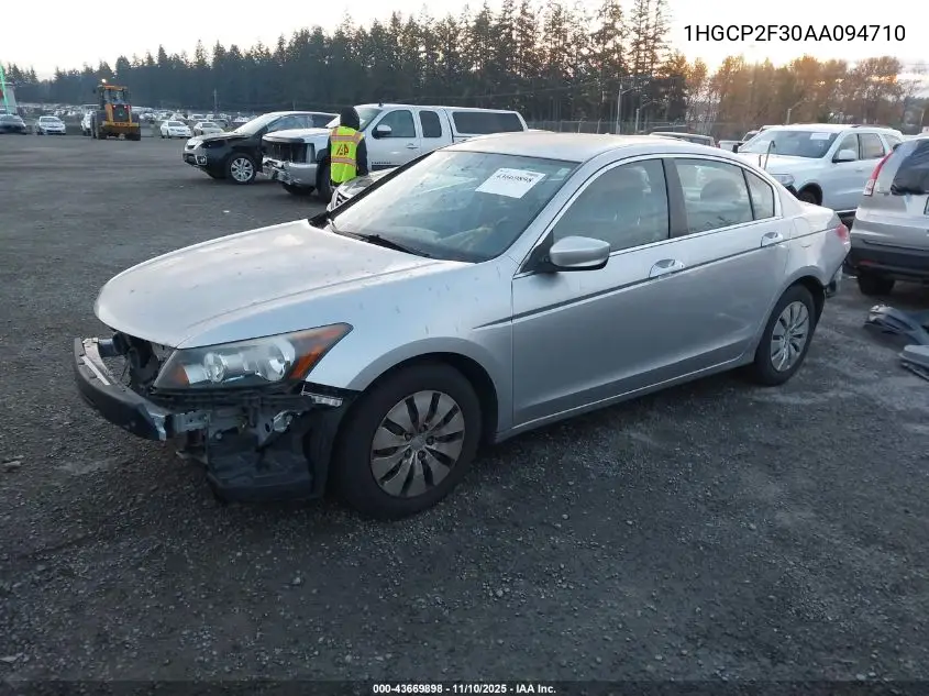 1HGCP2F30AA094710 2010 Honda Accord 2.4 Lx