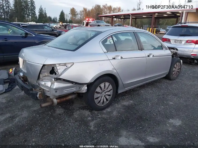 1HGCP2F30AA094710 2010 Honda Accord 2.4 Lx