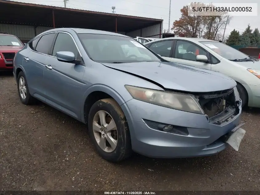 5J6TF1H33AL000052 2010 Honda Accord Crosstour Ex
