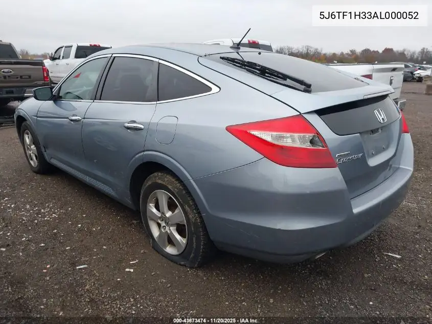 5J6TF1H33AL000052 2010 Honda Accord Crosstour Ex