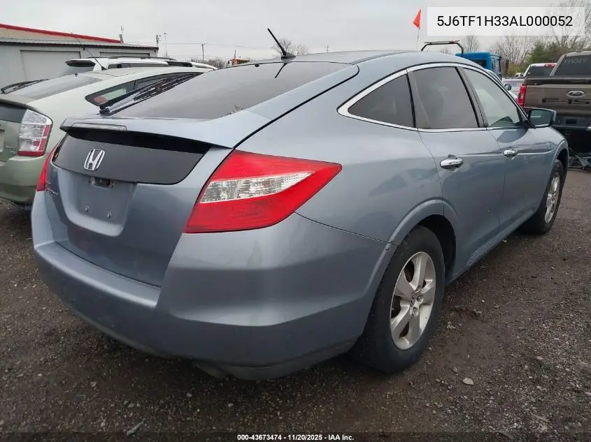 5J6TF1H33AL000052 2010 Honda Accord Crosstour Ex