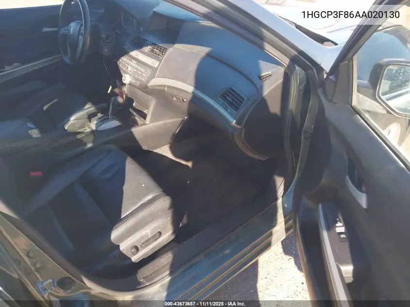 1HGCP3F86AA020130 2010 Honda Accord 3.5 Ex-L
