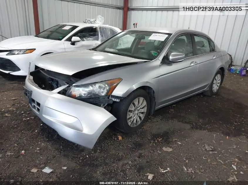 1HGCP2F39AA003305 2010 Honda Accord 2.4 Lx