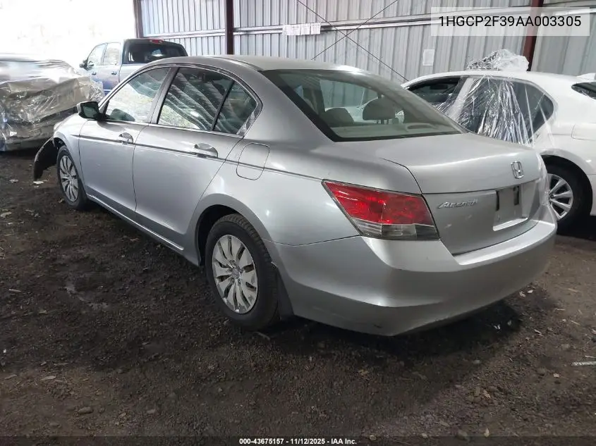 1HGCP2F39AA003305 2010 Honda Accord 2.4 Lx