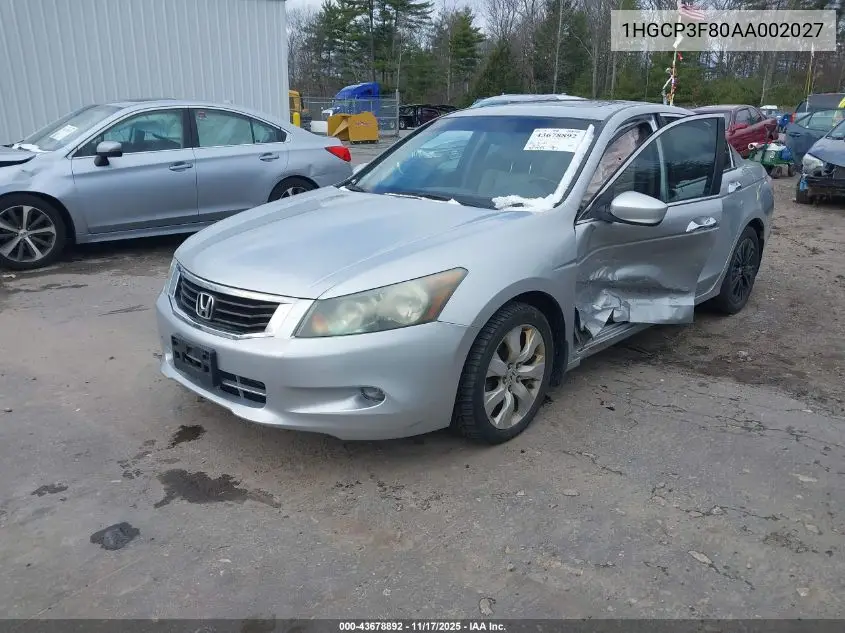 1HGCP3F80AA002027 2010 Honda Accord 3.5 Ex-L