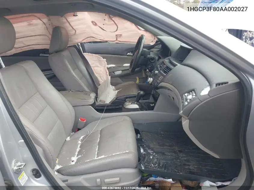 1HGCP3F80AA002027 2010 Honda Accord 3.5 Ex-L