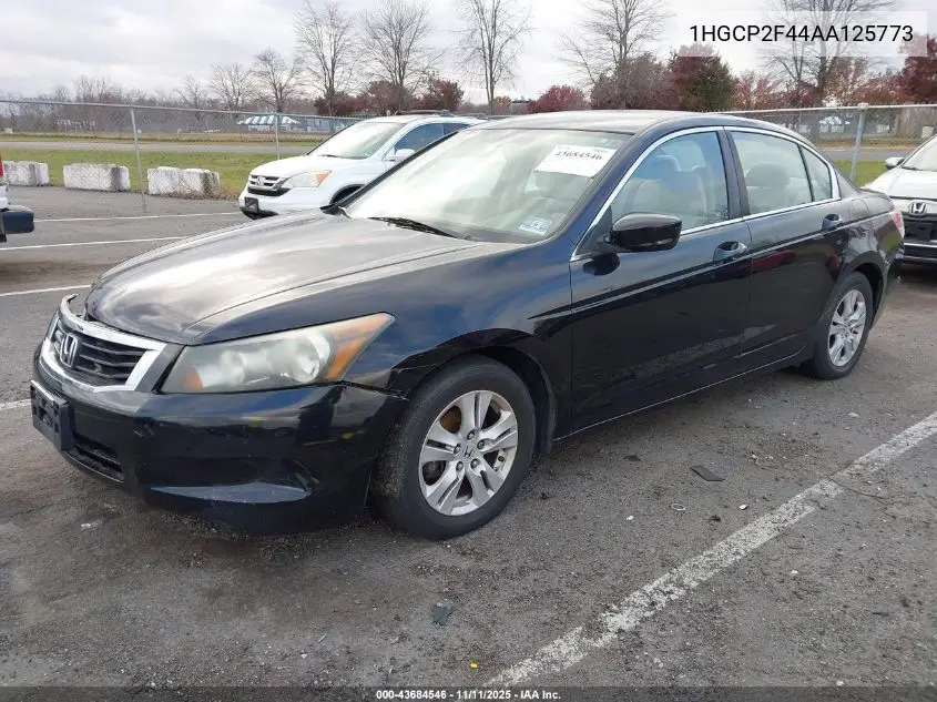 1HGCP2F44AA125773 2010 Honda Accord 2.4 Lx-P