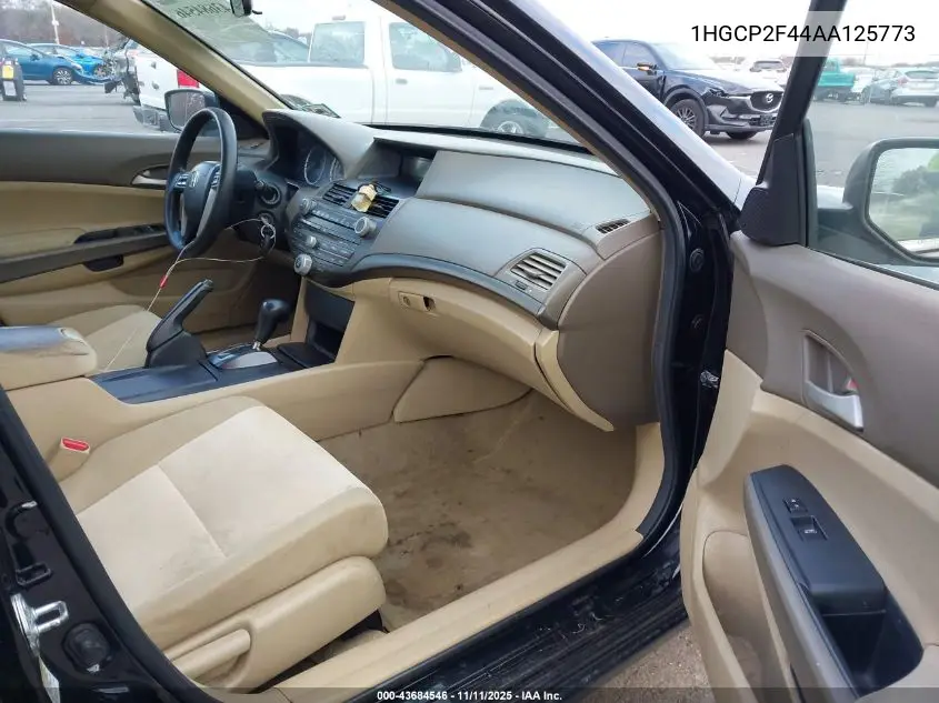 1HGCP2F44AA125773 2010 Honda Accord 2.4 Lx-P
