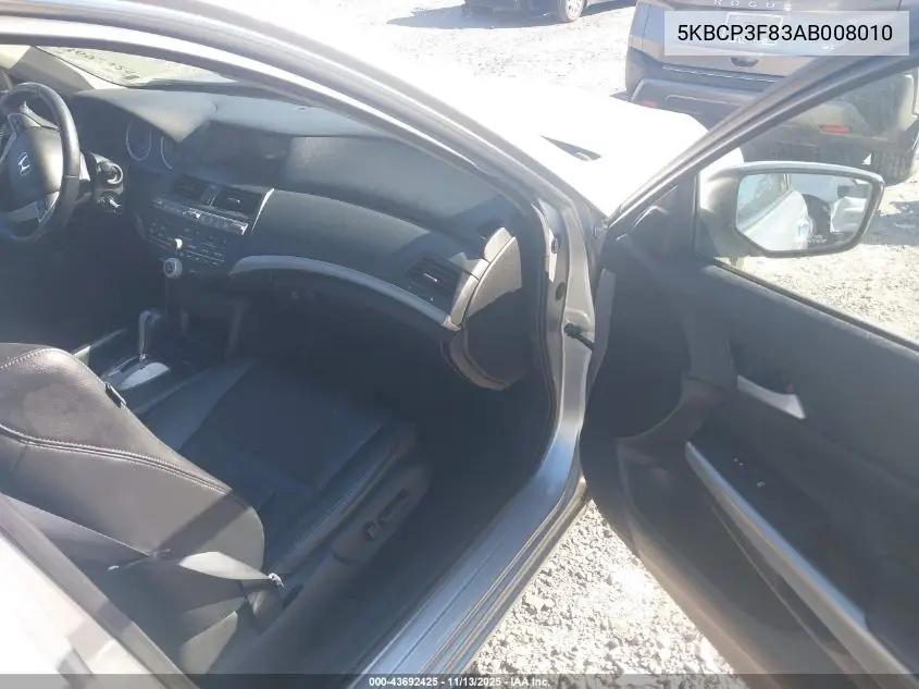 5KBCP3F83AB008010 2010 Honda Accord 3.5 Ex-L