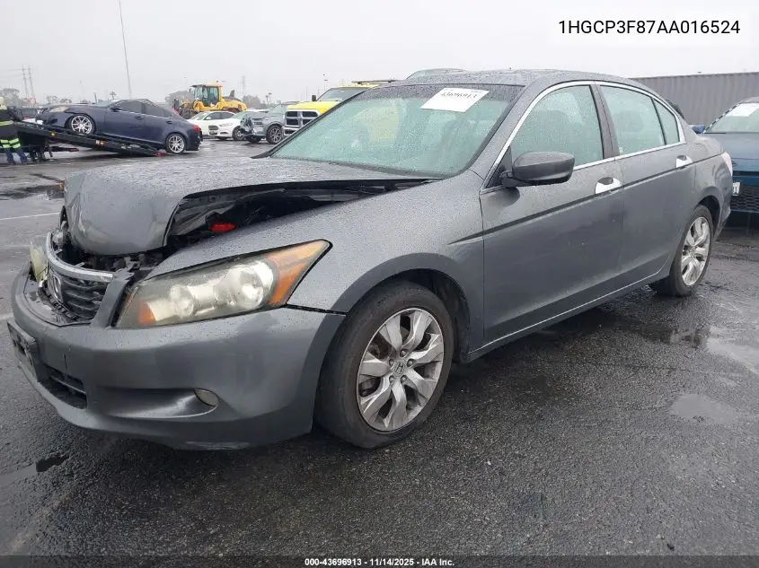 1HGCP3F87AA016524 2010 Honda Accord 3.5 Ex-L
