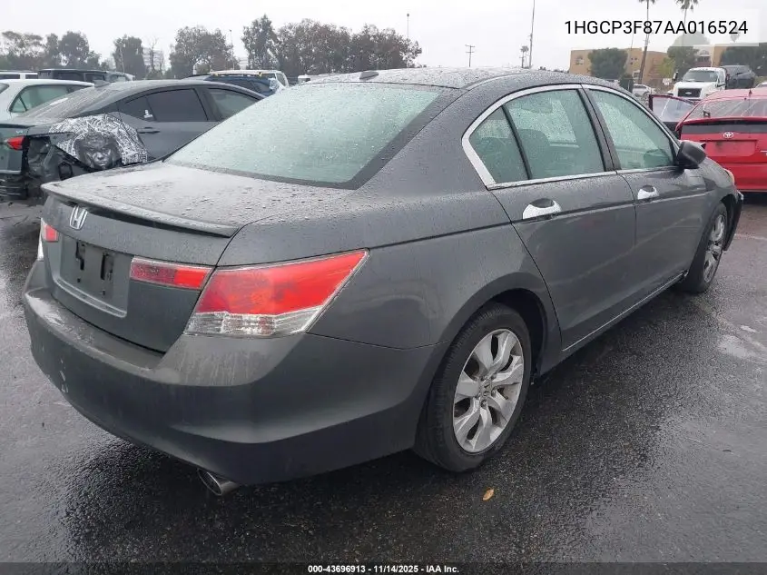 1HGCP3F87AA016524 2010 Honda Accord 3.5 Ex-L