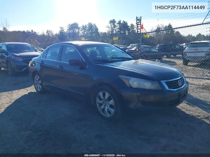 1HGCP2F73AA114449 2010 Honda Accord 2.4 Ex