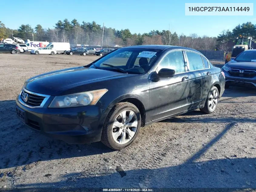 1HGCP2F73AA114449 2010 Honda Accord 2.4 Ex