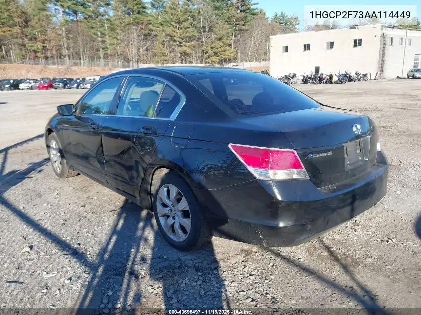 1HGCP2F73AA114449 2010 Honda Accord 2.4 Ex