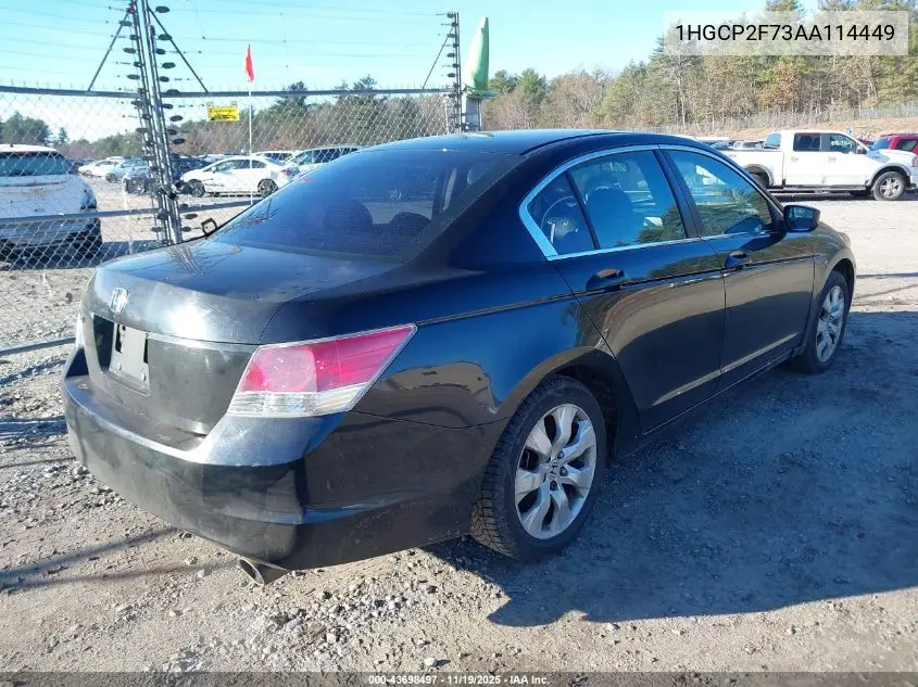 1HGCP2F73AA114449 2010 Honda Accord 2.4 Ex