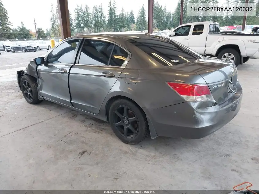 1HGCP2F8XAA120032 2010 Honda Accord 2.4 Ex-L