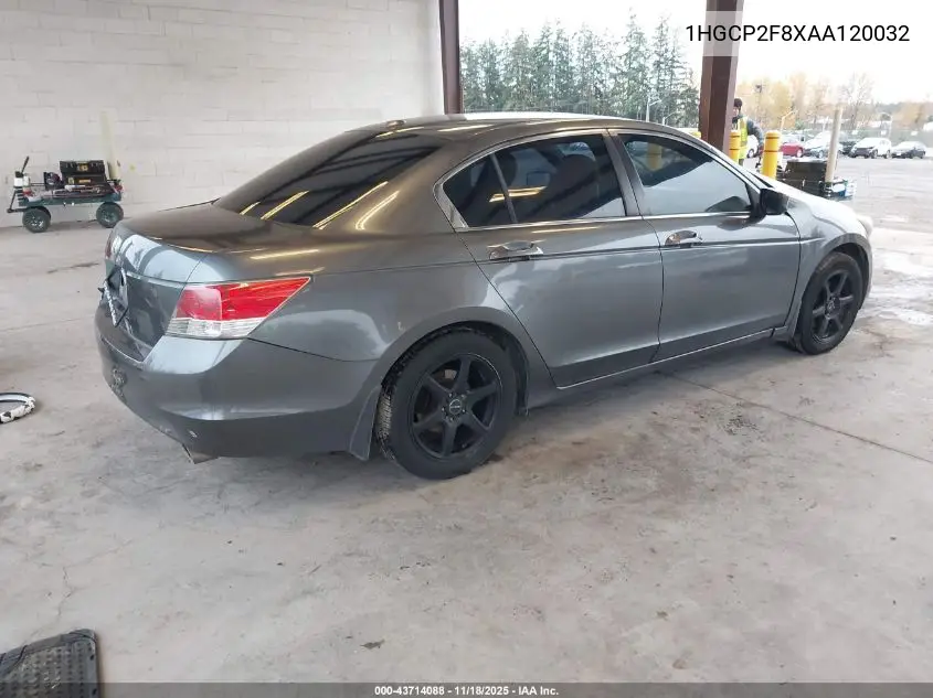 1HGCP2F8XAA120032 2010 Honda Accord 2.4 Ex-L