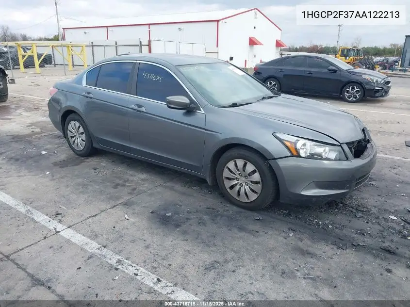 1HGCP2F37AA122213 2010 Honda Accord 2.4 Lx