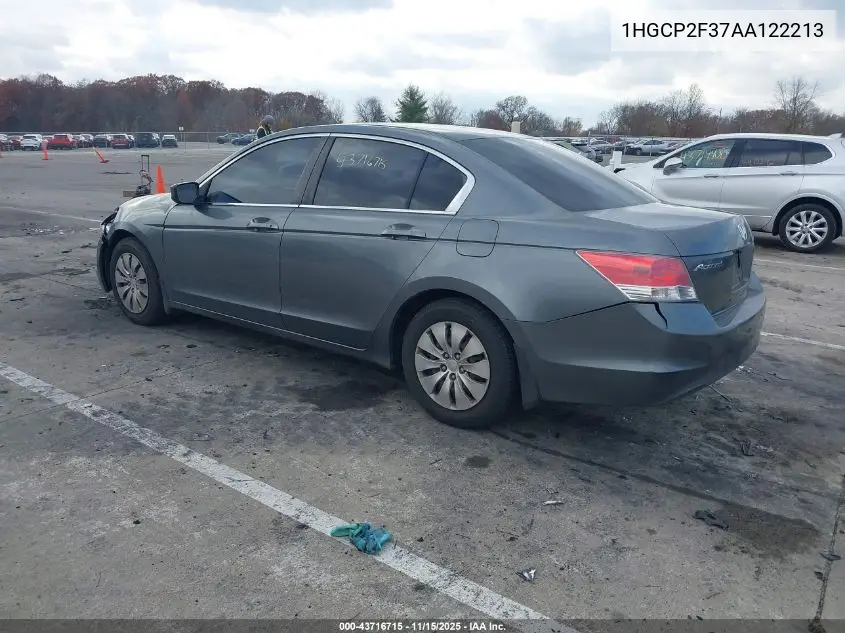 1HGCP2F37AA122213 2010 Honda Accord 2.4 Lx