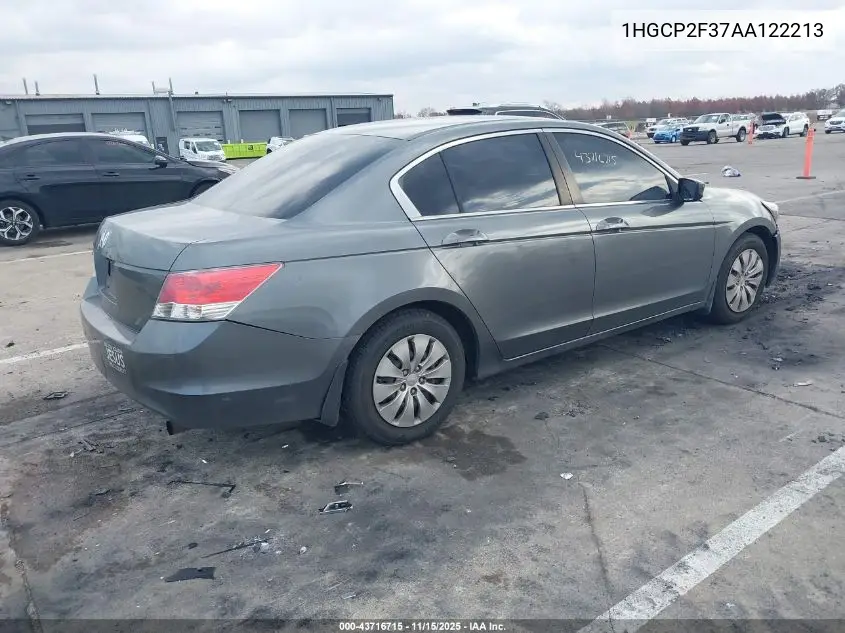 1HGCP2F37AA122213 2010 Honda Accord 2.4 Lx