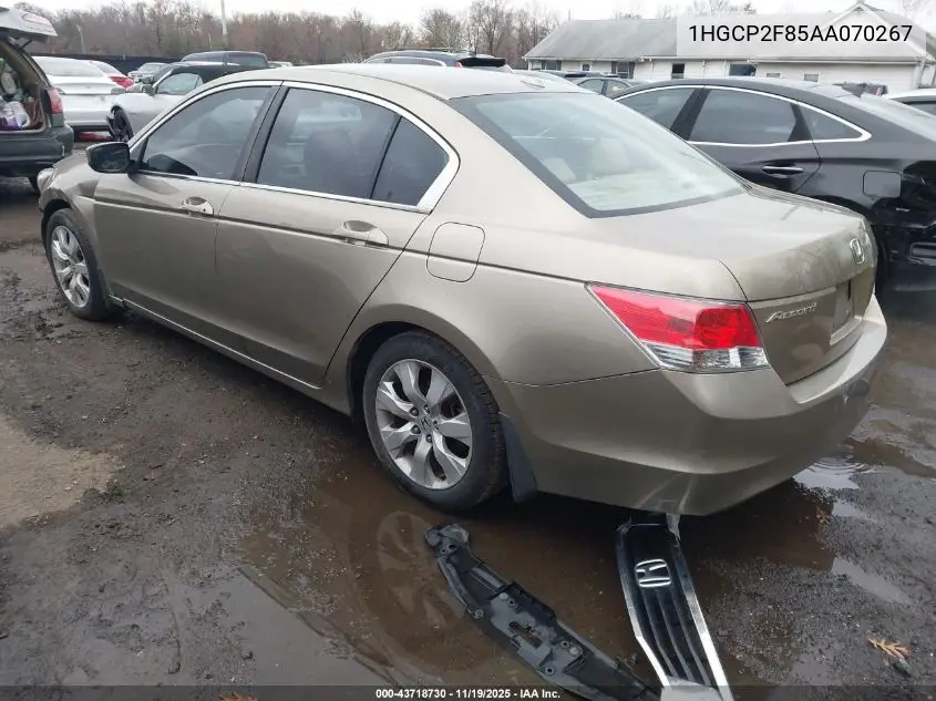 1HGCP2F85AA070267 2010 Honda Accord 2.4 Ex-L