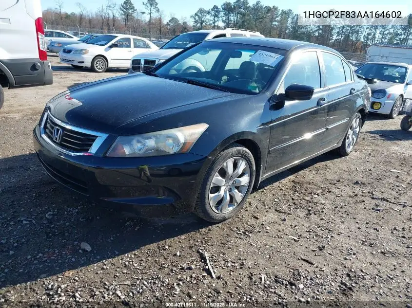 1HGCP2F83AA164602 2010 Honda Accord 2.4 Ex-L