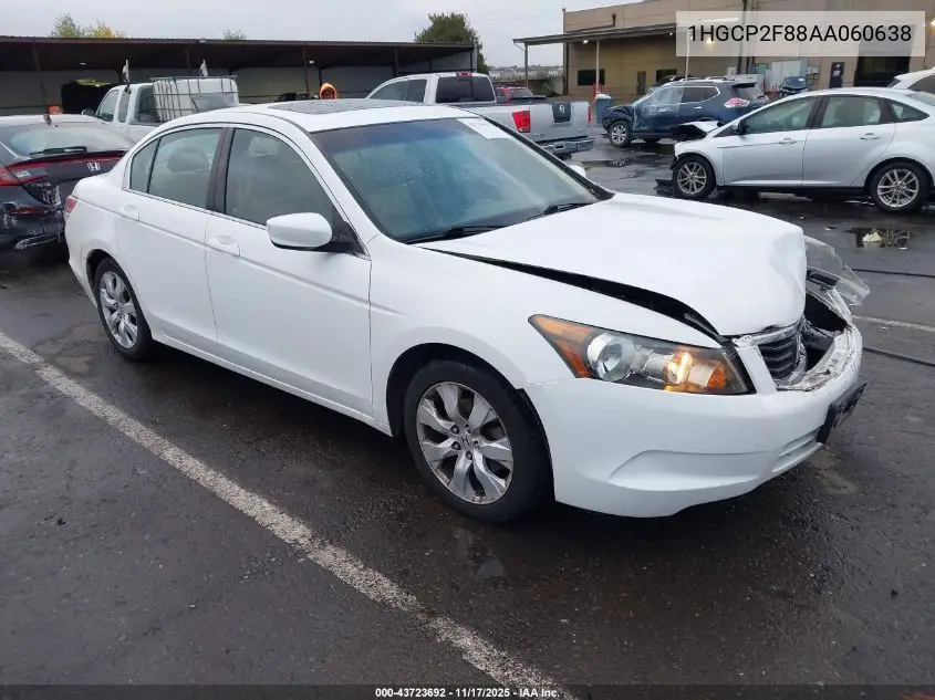 1HGCP2F88AA060638 2010 Honda Accord 2.4 Ex-L