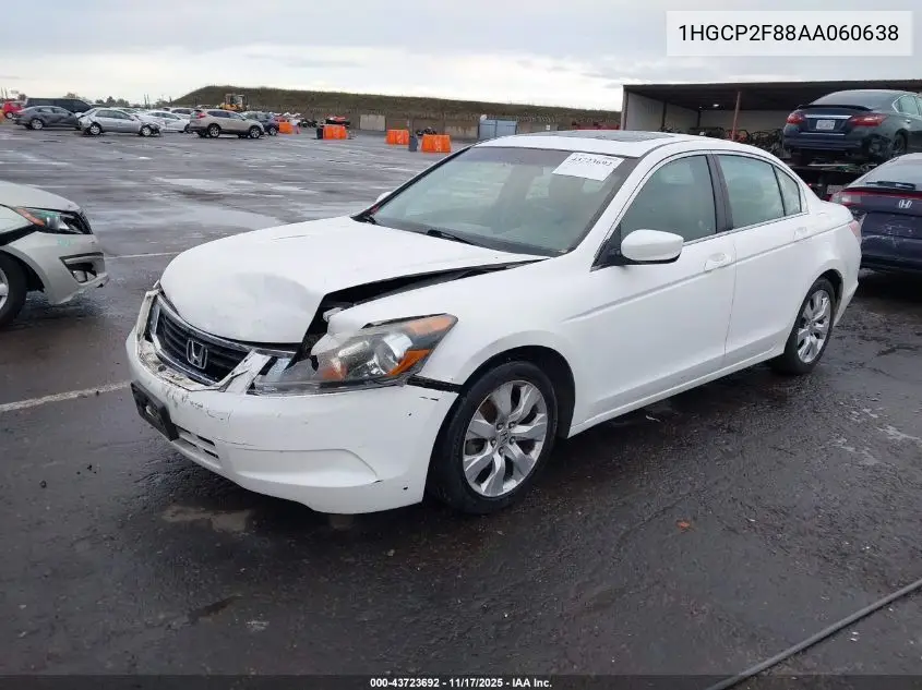 1HGCP2F88AA060638 2010 Honda Accord 2.4 Ex-L