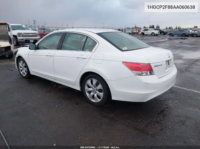 1HGCP2F88AA060638 2010 Honda Accord 2.4 Ex-L