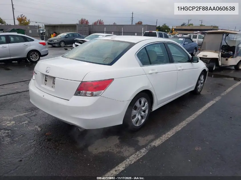 1HGCP2F88AA060638 2010 Honda Accord 2.4 Ex-L