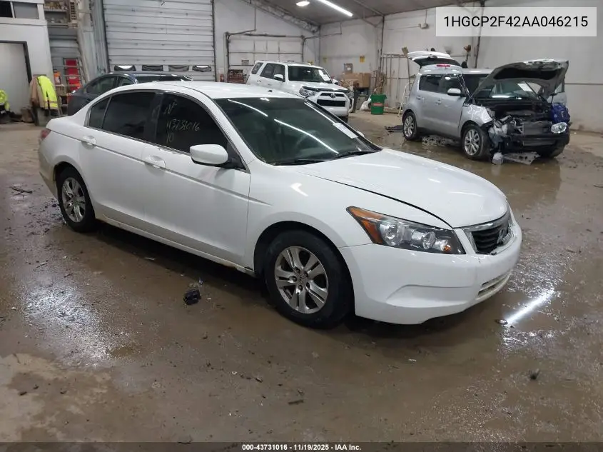 1HGCP2F42AA046215 2010 Honda Accord 2.4 Lx-P