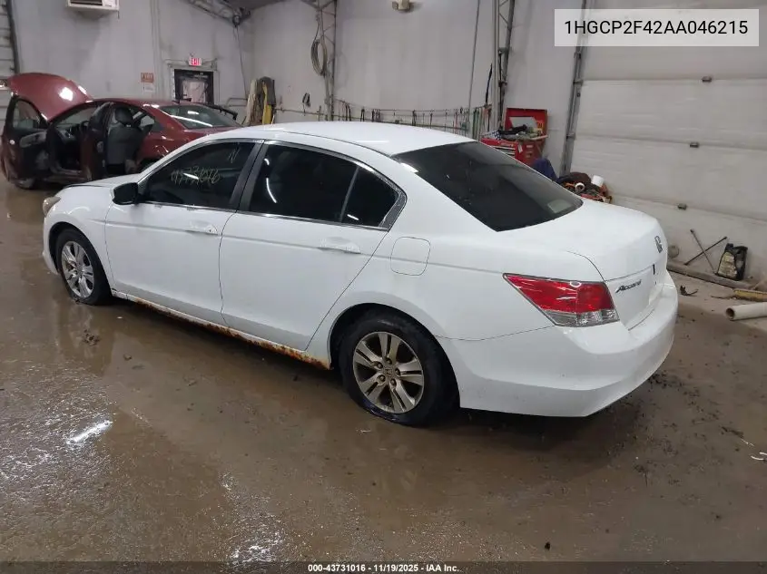 1HGCP2F42AA046215 2010 Honda Accord 2.4 Lx-P