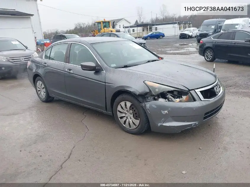1HGCP2F38AA041673 2010 Honda Accord 2.4 Lx