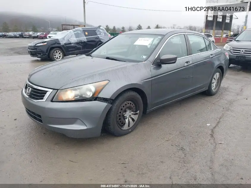 1HGCP2F38AA041673 2010 Honda Accord 2.4 Lx