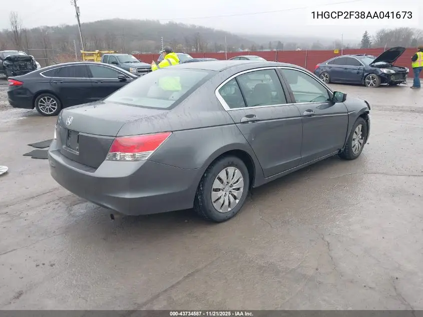 1HGCP2F38AA041673 2010 Honda Accord 2.4 Lx