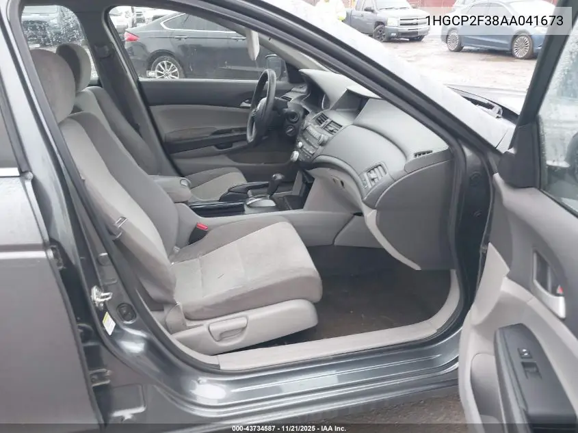 1HGCP2F38AA041673 2010 Honda Accord 2.4 Lx