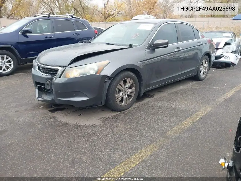 1HGCP2F49AA025698 2010 Honda Accord 2.4 Lx-P