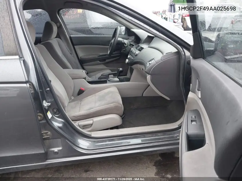 1HGCP2F49AA025698 2010 Honda Accord 2.4 Lx-P