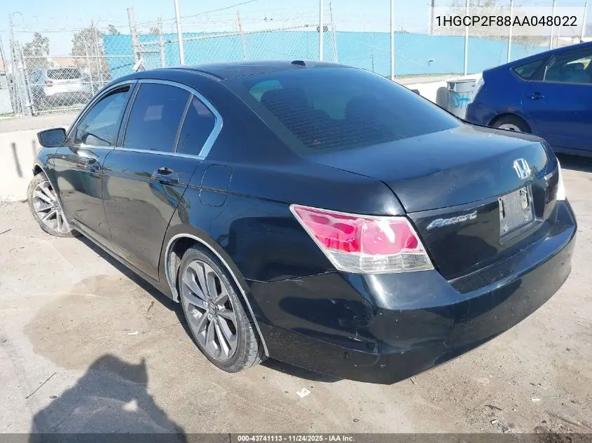 1HGCP2F88AA048022 2010 Honda Accord 2.4 Ex-L
