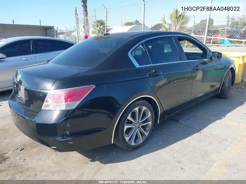 1HGCP2F88AA048022 2010 Honda Accord 2.4 Ex-L