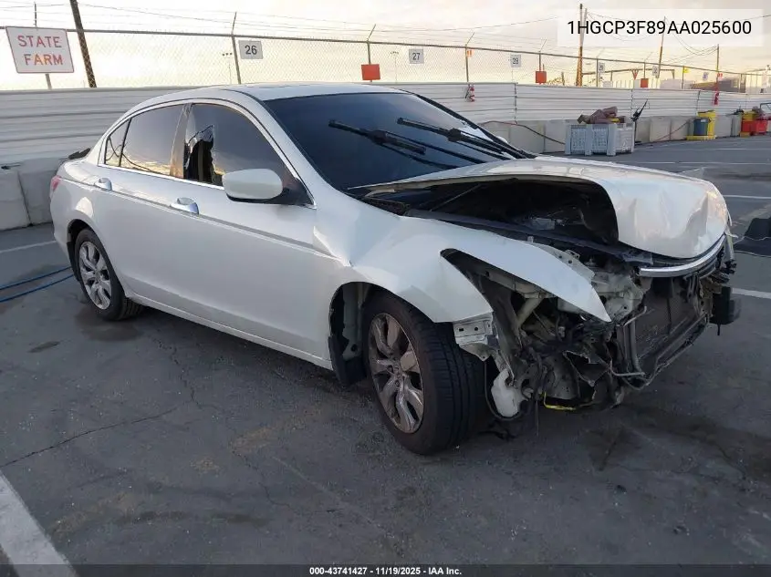 1HGCP3F89AA025600 2010 Honda Accord 3.5 Ex-L
