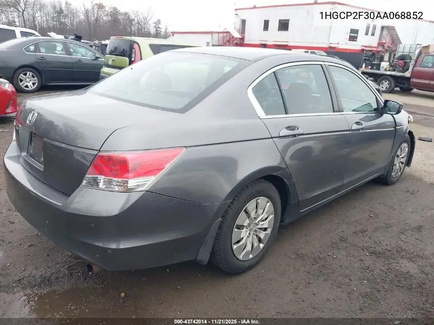 1HGCP2F30AA068852 2010 Honda Accord 2.4 Lx