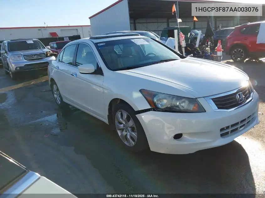 1HGCP3F87AA003076 2010 Honda Accord 3.5 Ex-L