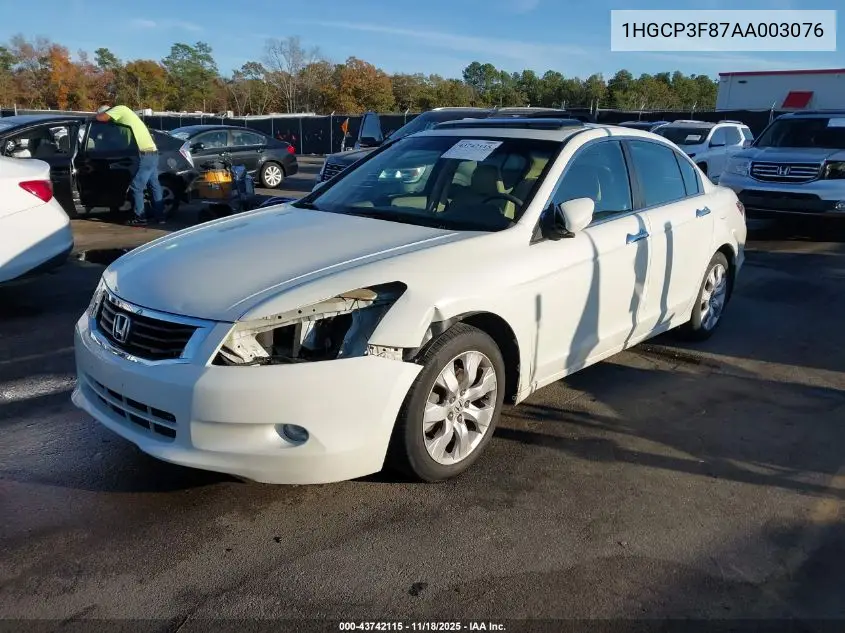 1HGCP3F87AA003076 2010 Honda Accord 3.5 Ex-L
