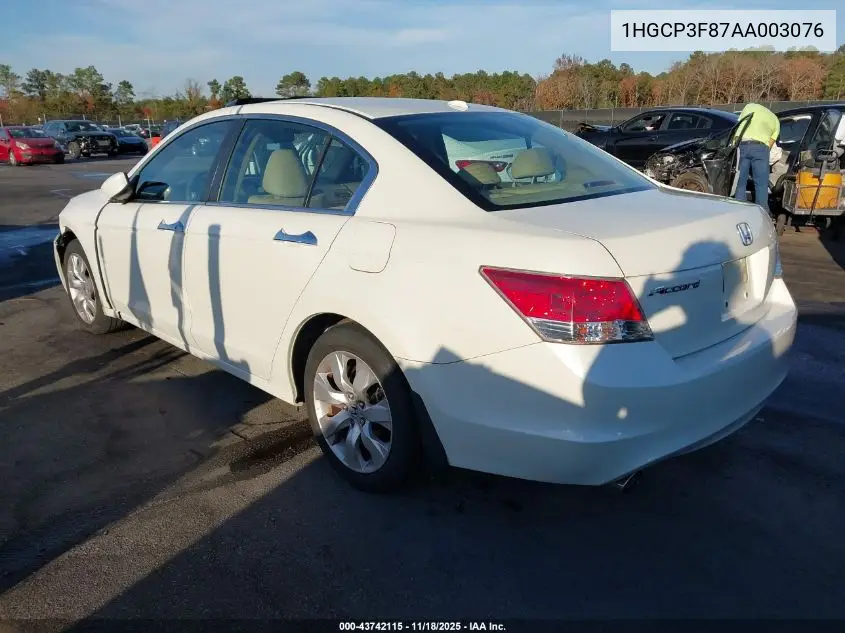 1HGCP3F87AA003076 2010 Honda Accord 3.5 Ex-L